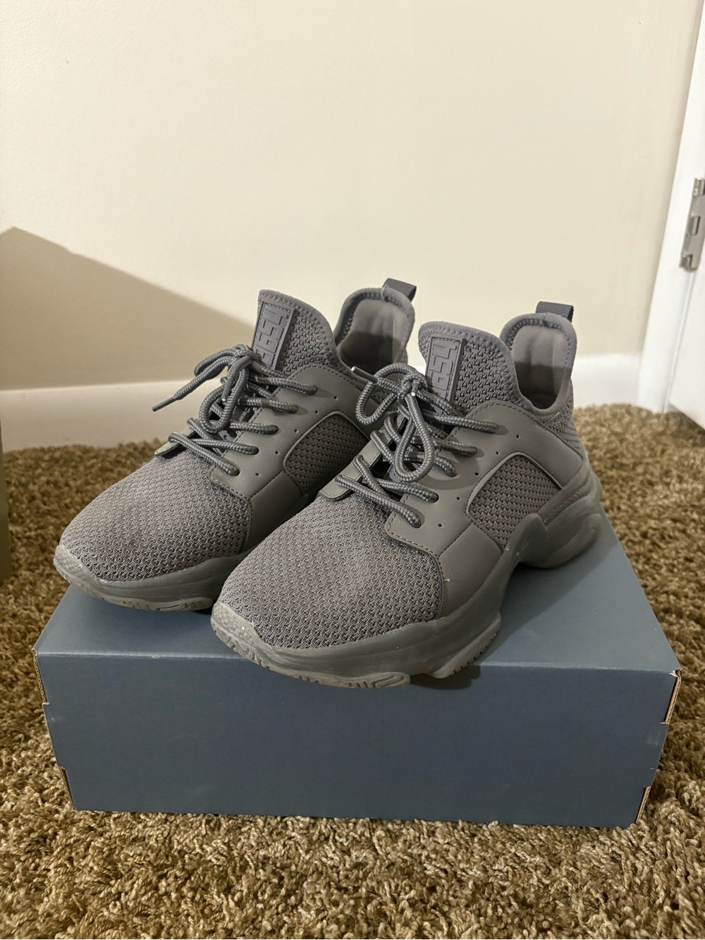 Grey Athletic Knit Sneakers - Steve Madden